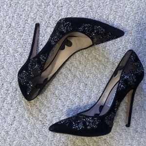 Jimmy Choo black crystal pump 37.5
